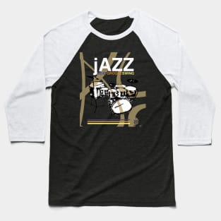 Jazz Drums Baseball T-Shirt